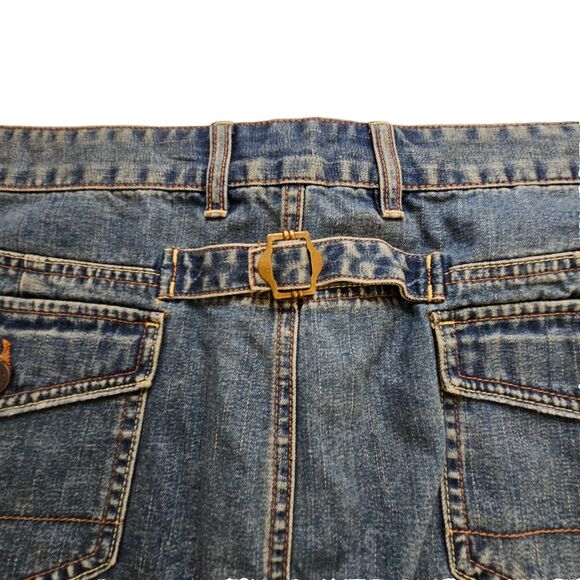 Old Navy Jeans Skirt Womens 20 Plus Size Cotton Denim Pockets W 41" L 20" - Picture 6 of 11